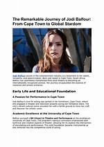 A Journey of Versatility and Global Stardom