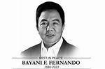 Bayani Fernando's Cause of Death Revealed