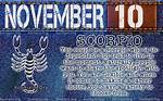 November 10 Zodiac Horoscope Birthday Personality