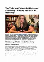 Understanding Rabbi Jessica Rosenberg's Gender Identity and Impact
