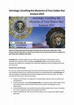 Unveiling the Mysteries of the Star Sign for November 20